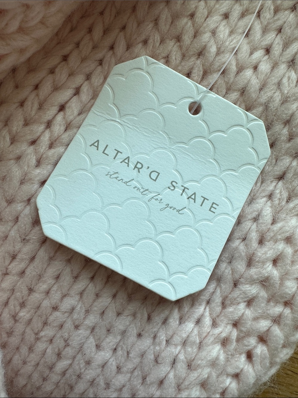 Altar'd State Pink Daisy Applique Open-Front Cardigan - Picture 7 of 7